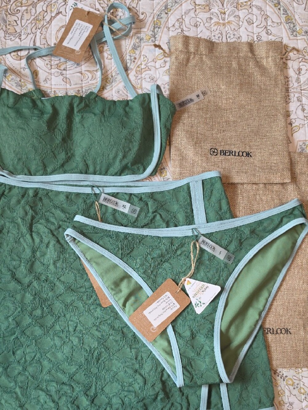 Dark Green Full Coverage Bikini Bottoms-only - Picture 13 of 14